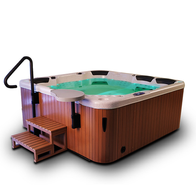 6 Orang Acrylic Freestanding Massage Hot Tub Outdoor Whirlpool Spa Bathtub Dengan 3 Kursi & 3 Kursi