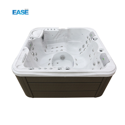 White Outdoor Spa Hot Tub Acrylic Spa Balboa Sistem 54 Total Jet