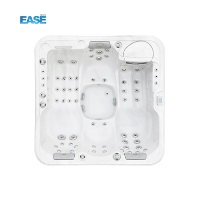 2 Lounge 2 kursi mandi pijat dengan acrylic shell dalam marmer putih dan kapasitas spa