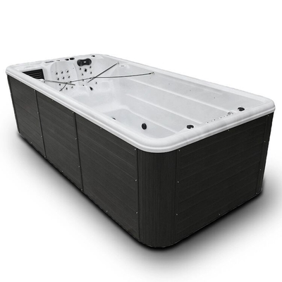 Kolam renang mewah tanpa akhir untuk taman Whirlpool Spa bak dengan jet udara Swim Spa untuk outdoor