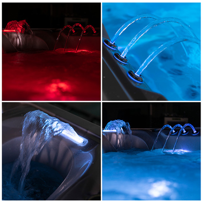 Round Hotel Whirlpool Massage Bathtub Hot Spring Spa Kolam Air Panas Luar Ruangan