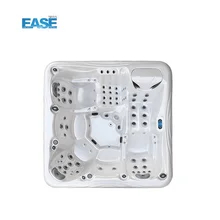 Premium 3-Person Hot Tub persegi panjang Dengan Aristech Akrilik Ozon Generator Dan Lampu Bawah Air